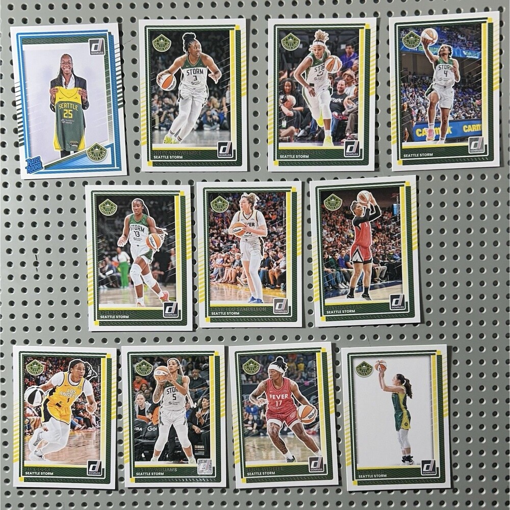 2025 Panini Donruss WNBA Seattle Storm Team Set RC  Malonga, Muhl+Ogwumike Bonus